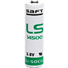 Choose Your Saft Battery: Explore LS 14500 AA 3.6V Li-SOCl2 Cell Versions | Batteries In A Flash Select Saft Battery Sizes - LS 14500 AA 3.6V Li-SOCl2 Cells Available in Multiple Versions