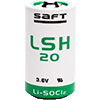 Saft Battery LSH 20 D 3.6V Li-SOCl2 Cell | Batteries In A Flash Saft LSH 20 3.6V D Lithium Thionyl Chloride Battery